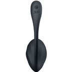 SATISFYER - RIBBED PETAL TÉLÉCOMMANDE DE STIMULATEUR DE POINT G NOIR APPLICATION GRATUITE