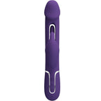 PRETTY LOVE - KAMPAS RABBIT MULTIFUNKTIONSDILDO 3-IN-1 MIT ZUNGE VIOLETT
