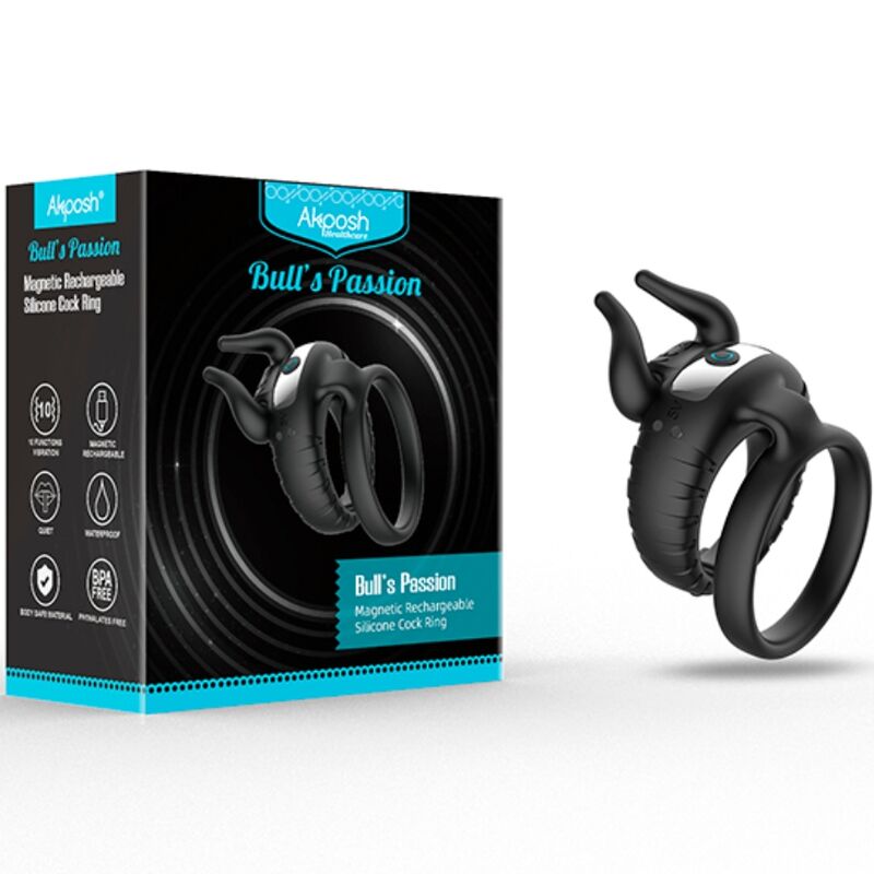 ARMONY - BULL'S PASION VIBRATIONS RING 10 GESCHWINDIGKEITEN SCHWARZ