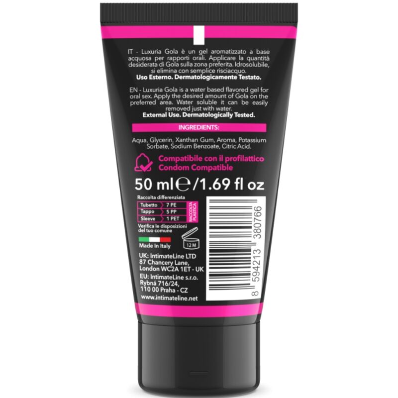 INTIMATELINE LUXURIA - ORALES SEXGEL KIRSCHGESCHMACK 50 ML