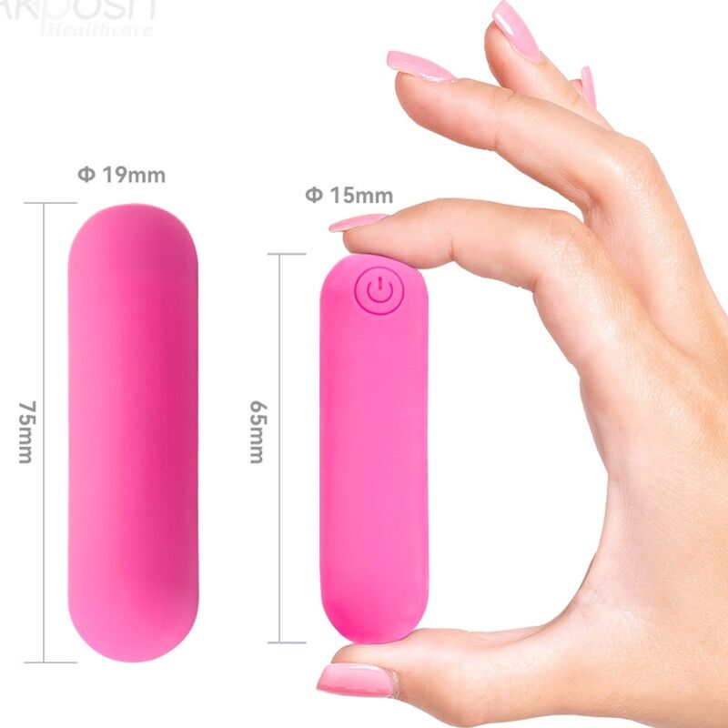 ARMONY - SPLASH HAHA VIBRATOR KUGEL SILIKON 10 VIBRATIONSMODI 75 X 19 CM ROSA