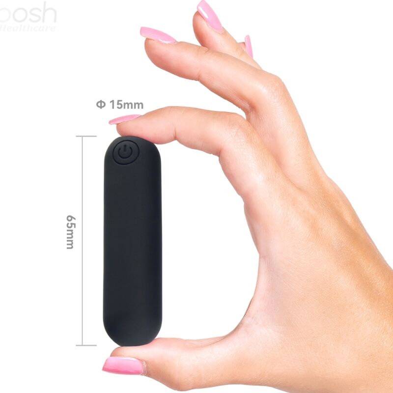ARMONY - SPLASH JOLINE KUGELVIBRATOR MIT FERNBEDIENUNG AUS SILIKON 10 VIBRATIONEN 65 X 15 CM SCHWARZ