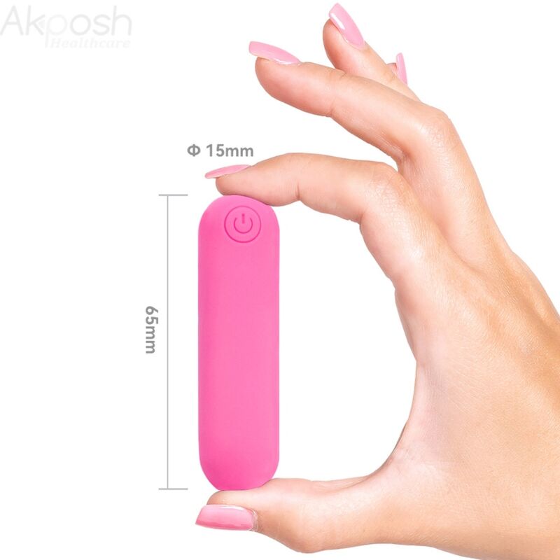 ARMONY - SPLASH JOLINE KUGELVIBRATOR MIT FERNBEDIENUNG AUS SILIKON 10 VIBRATIONEN 65 X 15 CM ROSA