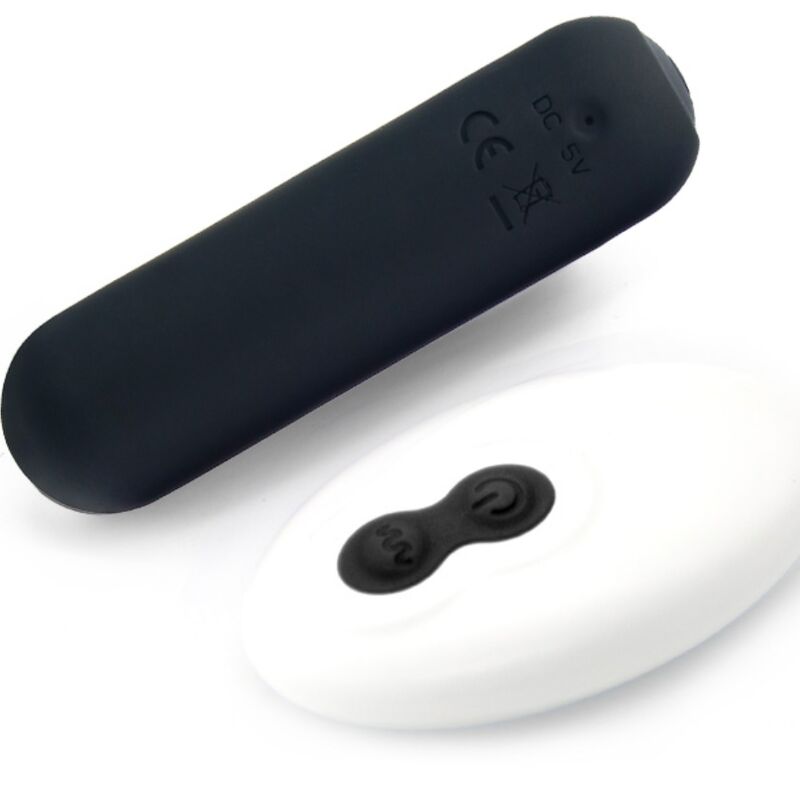 ARMONY - SPLASH JOY VIBRATOR BULLET FERNGESTEUERT SILIKON 10 VIBRATIONSMODI 75 X 19 CM SCHWARZ