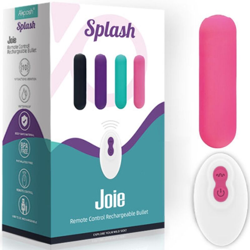 ARMONY - SPLASH JOY VIBRATOR KUGEL FERNBEDIENUNG AUS SILIKON 10 VIBRATIONEN 75 X 19 CM ROSA