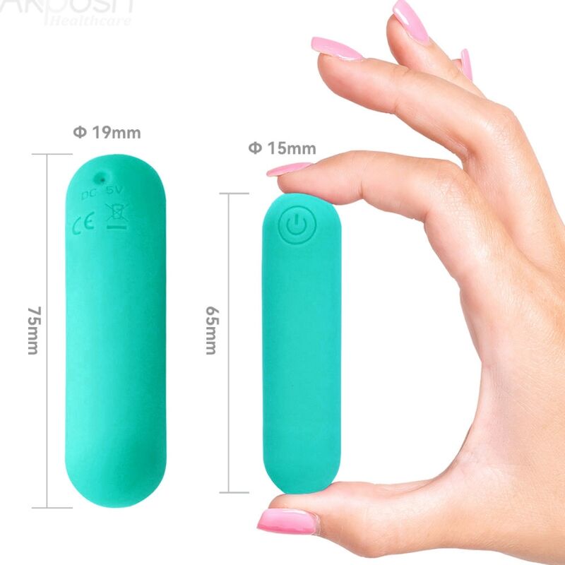 ARMONY - SPLASH HAHA VIBRATOR KUGEL SILIKON 10 VIBRATIONSSTUFEN 75 X 19 CM GRÜN