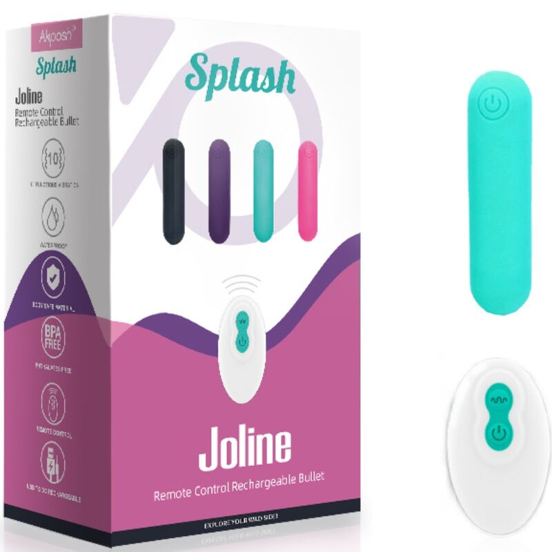 ARMONY - SPLASH JOLINE KUGELVIBRATOR SILIKON FERNBEDIENUNG 10 VIBRATIONSSTUFEN 65 X 15 CM GRÜN