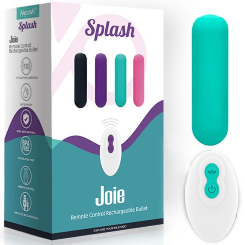 ARMONY - SPLASH JOIE VIBRATOR KUGEL FERNBEDIENUNG AUS SILIKON 10 VIBRATIONEN 75 X 19 CM GRÜN