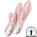 SATISFYER - AIR PUMP BUNNY 3 VIBRATEUR GONFLABLE LAPIN ROSE
