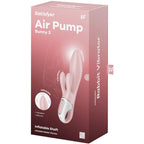 SATISFYER - AIR PUMP BUNNY 3 VIBRATEUR GONFLABLE LAPIN ROSE
