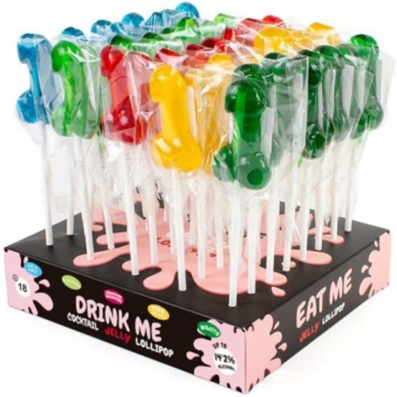 SECRETPLAY - DISPLAY MIT PENIS-LUTSCHERN MIT ALKOHOL 40 STÜCK