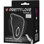 PRETTY LOVE - THIMBLE ANNEAU VIBRATEUR NOIR