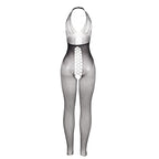 SUBBLIME - 951832 BODYSTOCKING AVEC DOS OUVERT ET DÉTAILS CROISÉS NOIR TAILLE UNIQUE