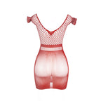 SUBBLIME - 951924 KURZES HÄKELKLEID ROT EINHEITSGRÖSSE
