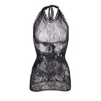 SUBBLIME - 952075 KURZES NETZKLEID MIT RÜCKEN- UND HERZDETAIL SCHWARZ EINHEITSGRÖSSE