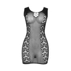SUBBLIME - 952167 KURZES, ELASTISCHES NETZKLEID SCHWARZ EINHEITSGRÖSSE