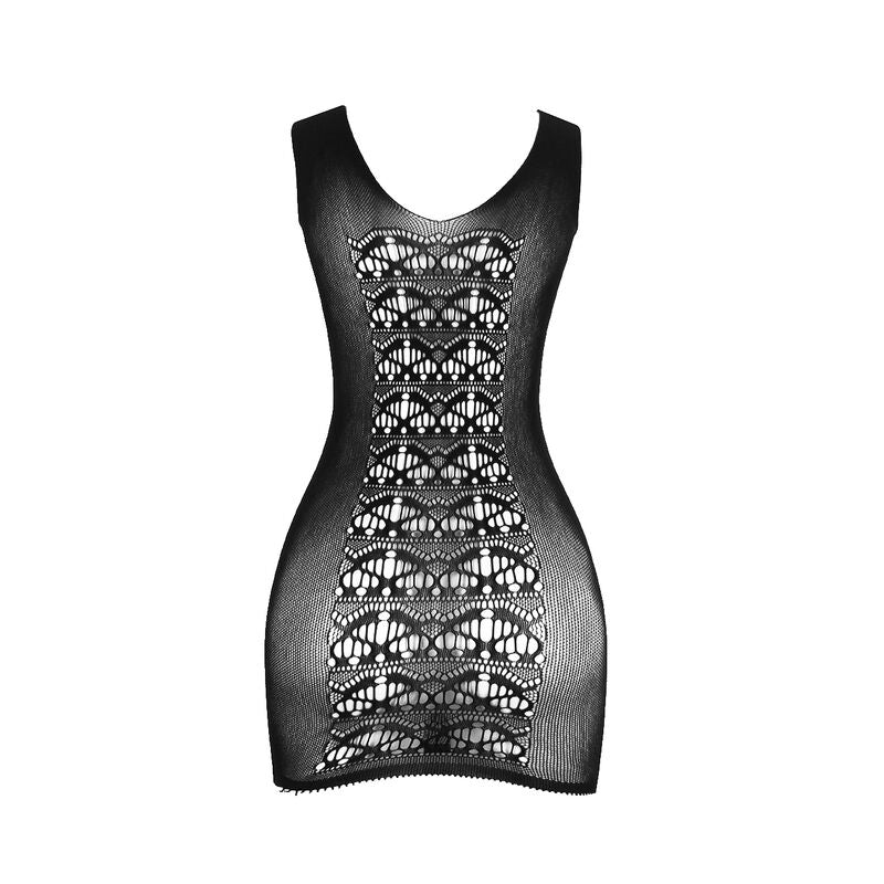 SUBBLIME - 952167 KURZES, ELASTISCHES NETZKLEID SCHWARZ EINHEITSGRÖSSE