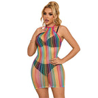 SUBBLIME - 952341 REGENBOGEN NETZKLEID EINHEITSGRÖSSE
