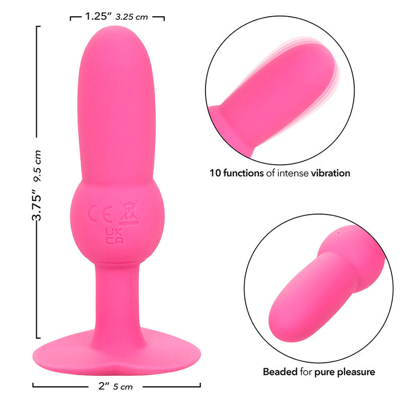 CALEXOTICS - FIRST TIME ANAL PERLENPLUG 10 VIBRATIONEN ROSA