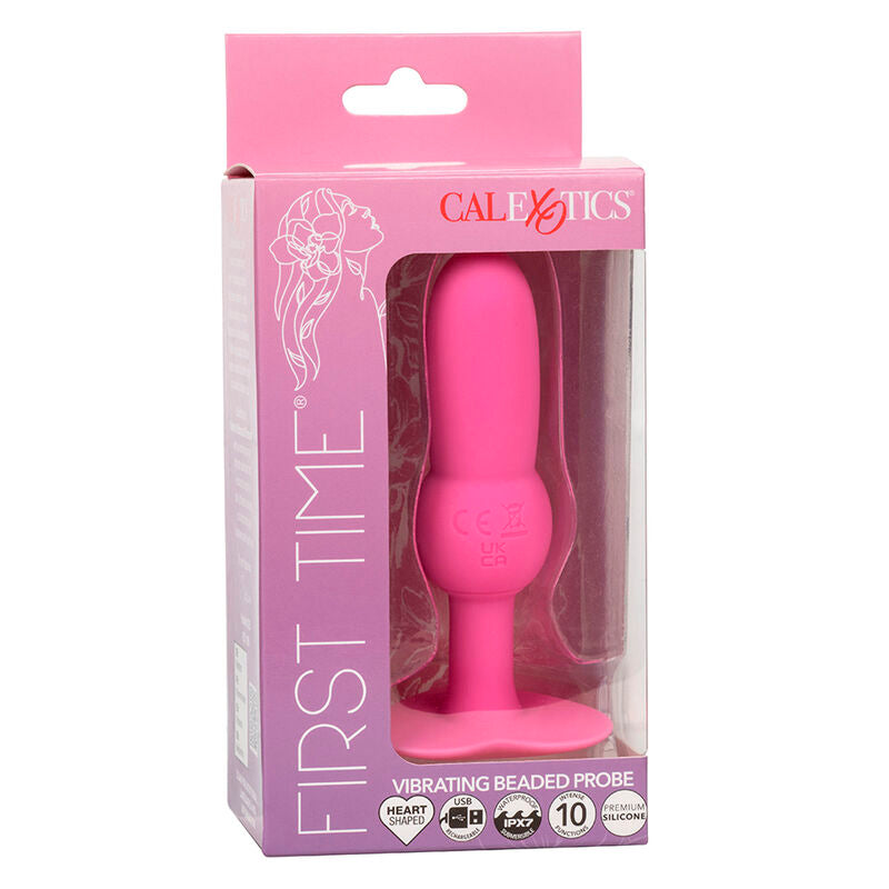 CALEXOTICS - FIRST TIME ANAL PERLENPLUG 10 VIBRATIONEN ROSA