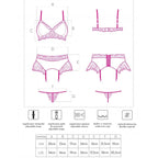 LIVCO CORSETTI FASHION - NAHIR LC 20214 BH + SLIP + STRUMPFHALTER S/M