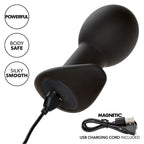 CALEXOTICS - ROCK BOTTOM PLUG ANAL 10 VIBRATIONEN SILIKON SCHWARZ