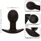 CALEXOTICS - ROCK BOTTOM PLUG ANAL 10 VIBRATIONEN SILIKON SCHWARZ