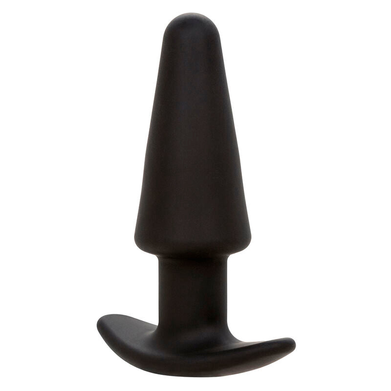 CALEXOTICS - ROCK BOTTOM KONISCHER ANALPLUG 10 VIBRATIONEN SILIKON SCHWARZ