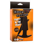 CALEXOTICS - ROCK BOTTOM KONISCHER ANALPLUG 10 VIBRATIONEN SILIKON SCHWARZ