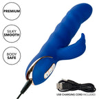 CALEXOTICS - JACK RABBIT VIBRATEUR WAVE MOTION BLEU