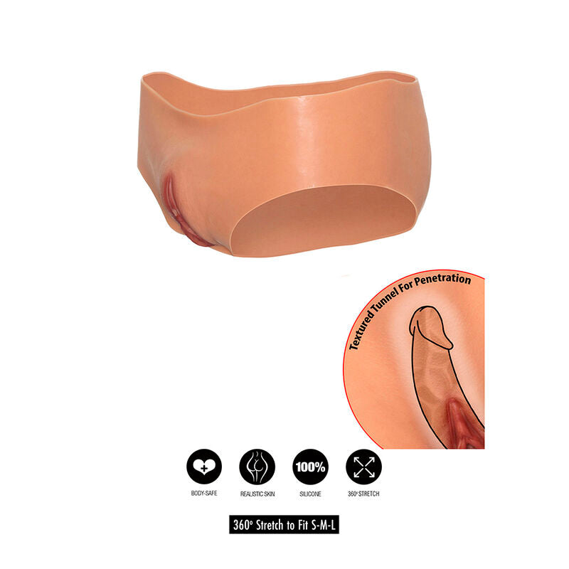 HIDDEN DESIRE - ALTER EGO OFFENER SCHRITT SLIP NIEDRIGE TAILLE FLEISCH