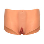 VERBORGENES VERLANGEN – ALTER EGO OFFENE VAGINA UND SLIP MIT MITTELHOHEM BUND, FLEISCHFARBEN
