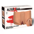 VERBORGENES VERLANGEN – ALTER EGO OFFENE VAGINA UND SLIP MIT MITTELHOHEM BUND, FLEISCHFARBEN