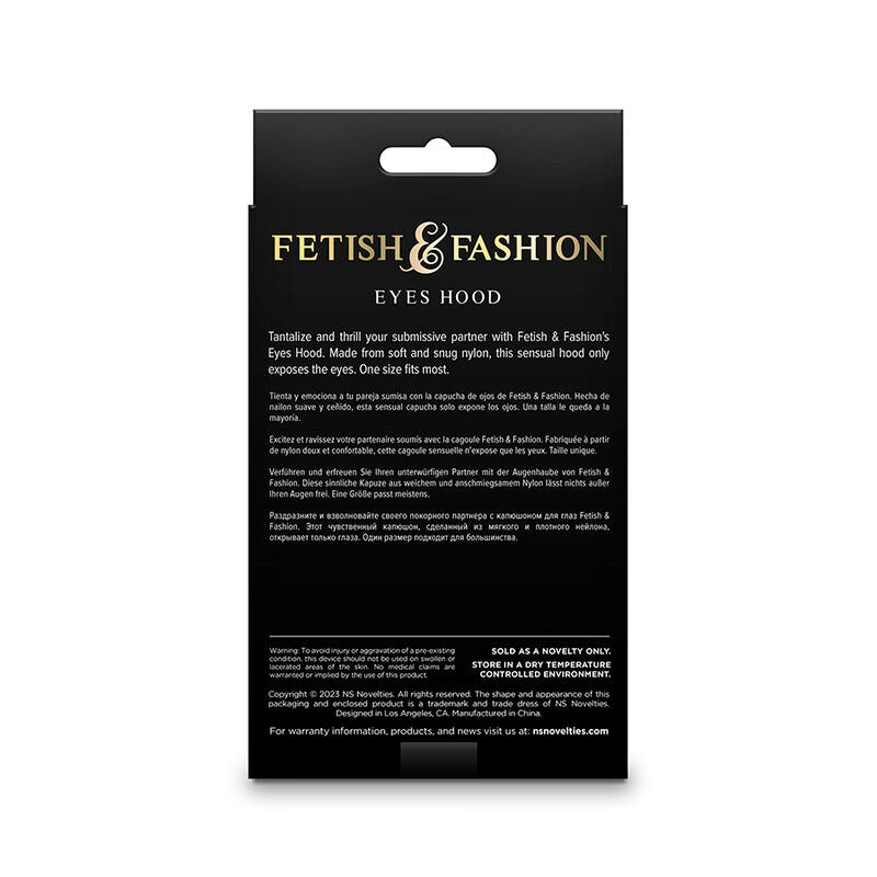 NS NOVELTIES - FETISH & FASHION CAGOULE AUGEN NYLON SCHWARZ