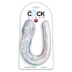 KING COCK - DOUBLE TROUBLE DOPPEL-DILDO 44 CM TRANSPARENT