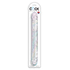 KING COCK - DOPPELTES PROBLEM DOPPELPENIS 46 CM TRANSPARENT