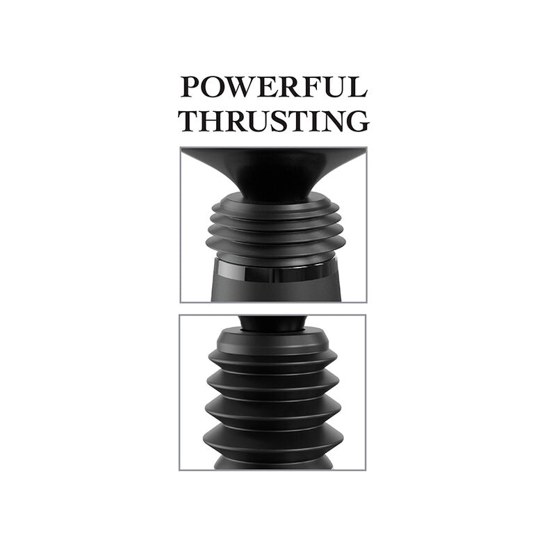 FETISH FANTASY SERIES - BODY DOCK PINCE À GODE THRUSTER MIT 7 SCHUBMODI SCHWARZ