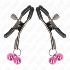 KINK - PINCE À METON DOUBLE CLOCHE ROSE 6 CM