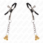 KINK - PINCES À TÉLÉMON PENDENTIF CLOCHE OR 6 CM