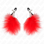 KINK - PINCE À METON PLUME ROUGE 7 CM