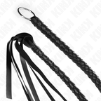 KINK - FOUET SERPENT AVEC ANNEAU À MAIN NOIR 65 CM