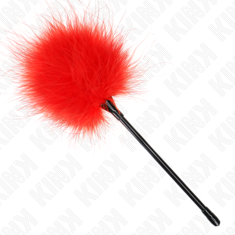 KINK - ROTE FEDER-KITZLER VERWENDET FÜR DAS BONDAGE-SET 27 CM