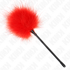 KINK - ROTE FEDER-KITZLER VERWENDET FÜR DAS BONDAGE-SET 27 CM