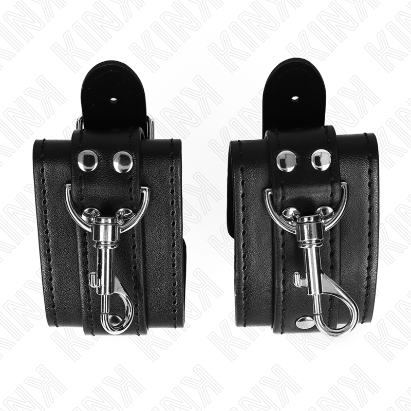 KINK - VERRIEGELBARE HANDGELENKSFESSELN, VERSTELLBAR, SCHWARZ, 21-28 CM X 5,5 CM