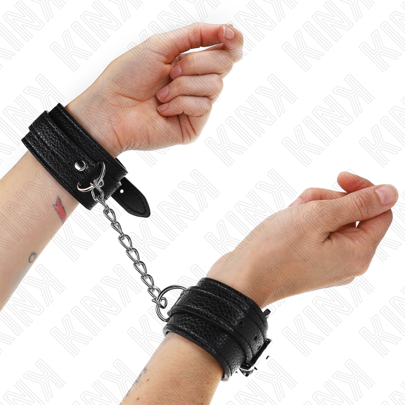 KINK - SCHWARZE SCHLANGENMUSTER-HANDGELENKSTÜTZE, VERSTELLBAR 20-28 CM X 5,4 CM