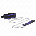 KINK - KURZE SAMT-SPITZENKETTE MIT GÜRTEL 105 CM MIT NYLONBESATZ 44 X 5,5 CM