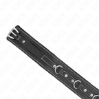 KINK - PVC-LEDERHALSBAND MIT GÜRTEL 105 CM STRASSNIETEN 41,5 X 4 CM