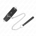 KINK - COLLIER AVEC LAISSE 65 CM 3 ANNEAUX MODÈLE 1 RÉGLABLE 38-49 CM X 5 CM