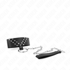 KINK - HALSBAND MIT GÜRTEL 65 CM MIT V-NIETE VERSTELLBAR 36-43 CM X 5 CM
