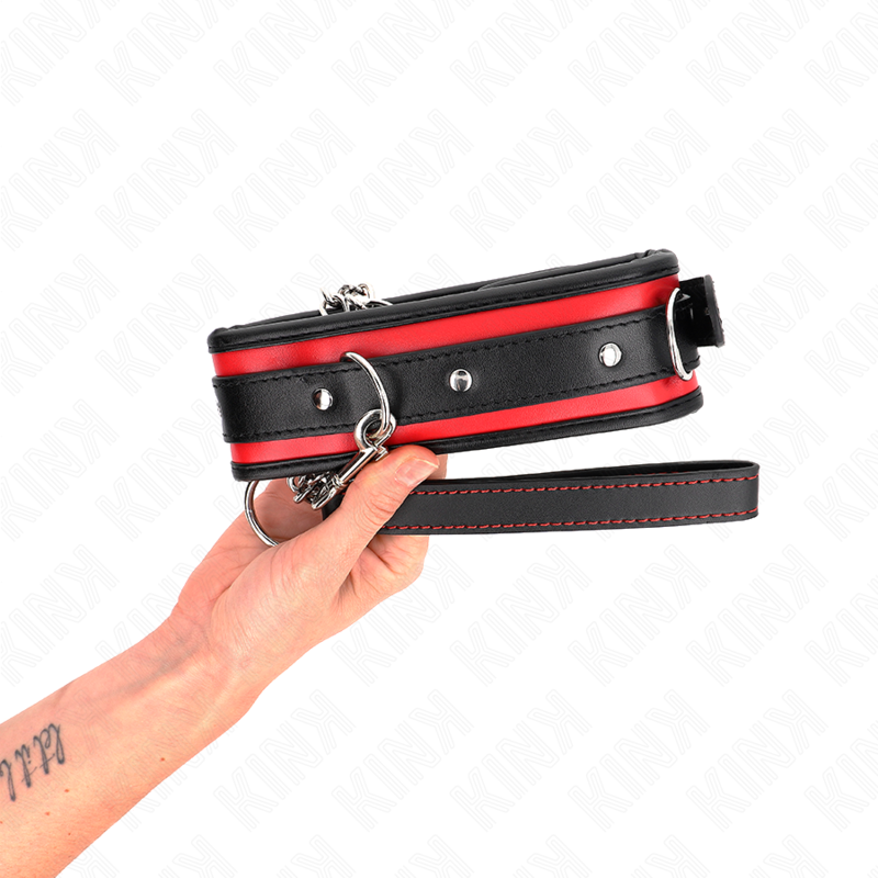 KINK - SCHWERES HALSBAND MIT GÜRTEL 65 CM MODELL 2 VERSTELLBAR 36,5-50 CM
